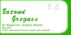 botond greguss business card